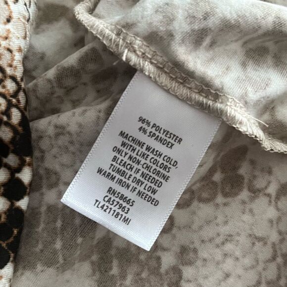 Leith Snakeskin Print Long Sleeve Bodycon Dress - Picture 9 of 11